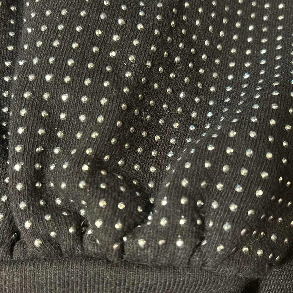INC Womens Embellished-Sleeve Black Sweatshirt - Picture 5 of 12